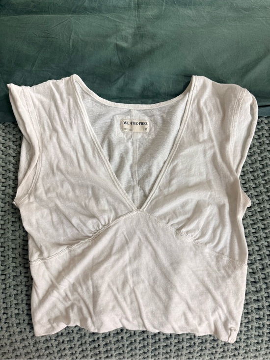 We The Free Tops - We The Free White V-Neck Top